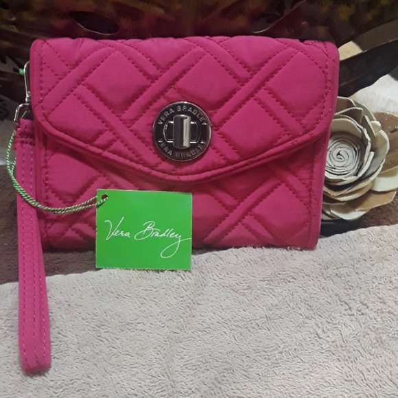 "Vera Bradley" (Pink) Wallet, Wristlet. Size: OS - Picture 4 of 4